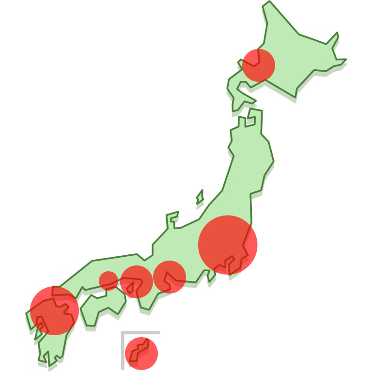 スタッフ在籍エリア